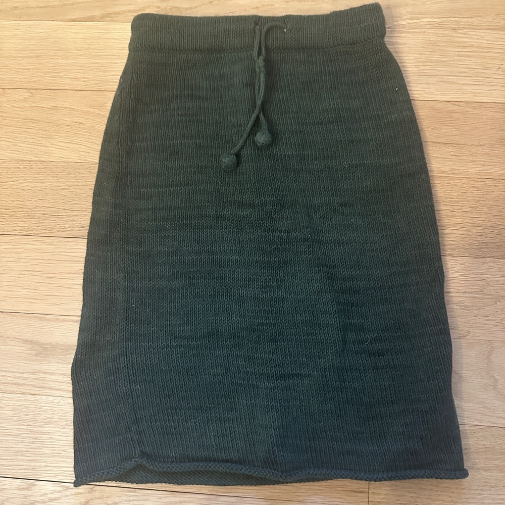 Misha & Puff Dark Green Knit Skirt